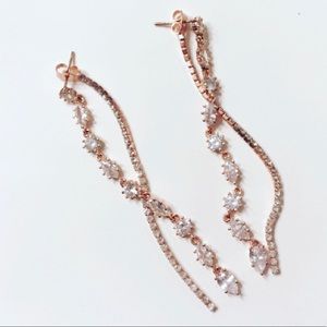 CZ long Earrings